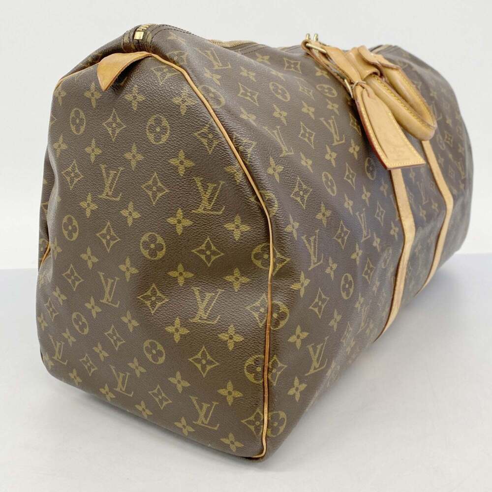 LOUIS VUITTON Brown Monogram Keepall 55 Boston Bag - Picture 2 of 13